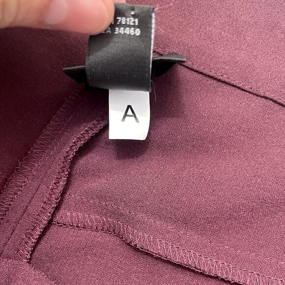 Eileen Fisher Silk Georgette Crepe Trouser Pants Straight Leg Medium Minimalist - Picture 12 of 12